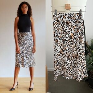 Aritzia Babaton Satin Midi Skirt